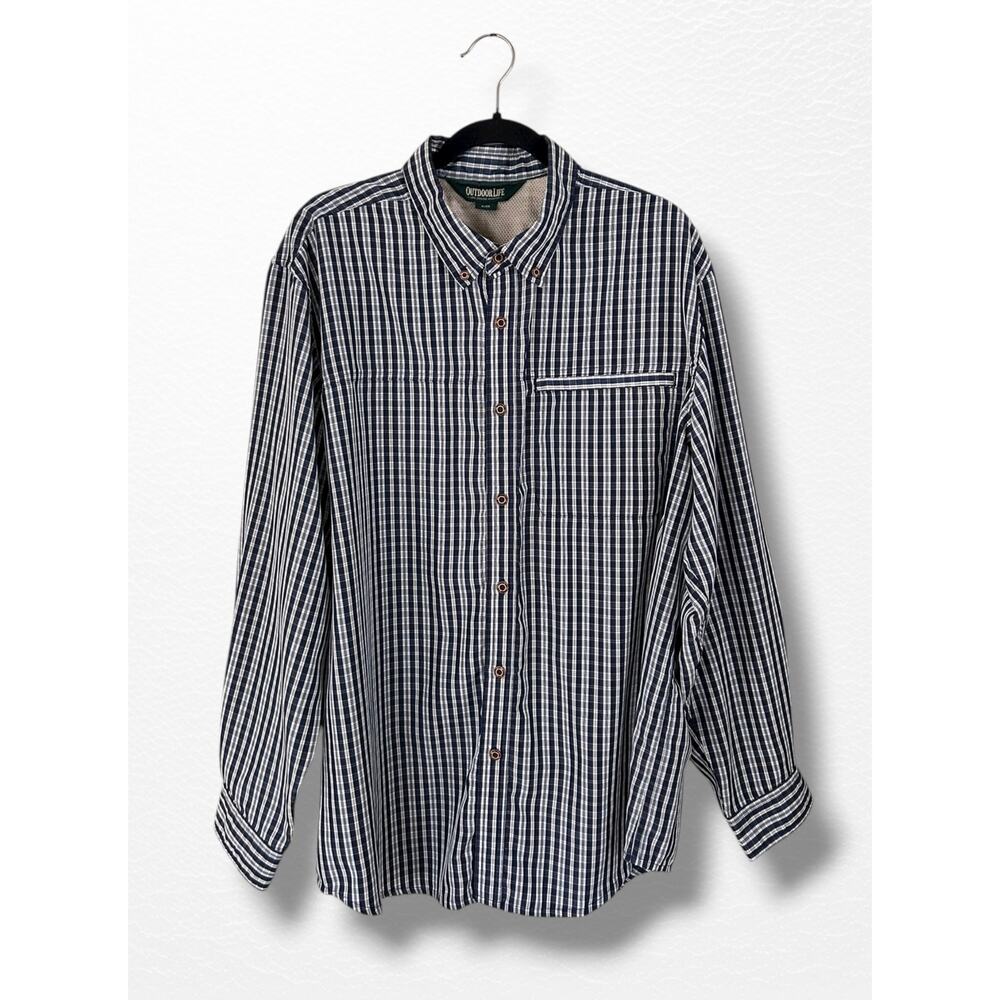 Outdoor Life Men’s PFG Button-Down Shirt, Size XL